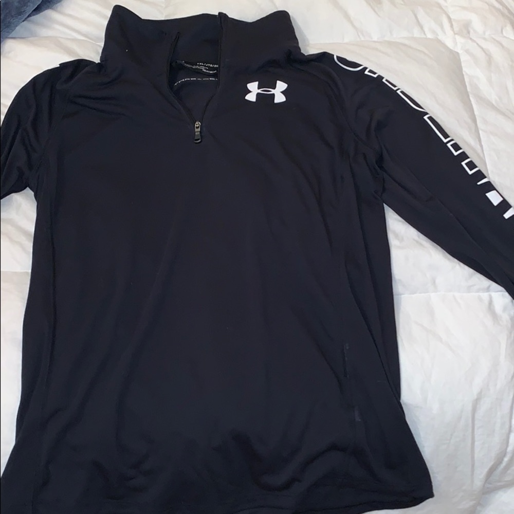 Black Under Armour Quarter Zip